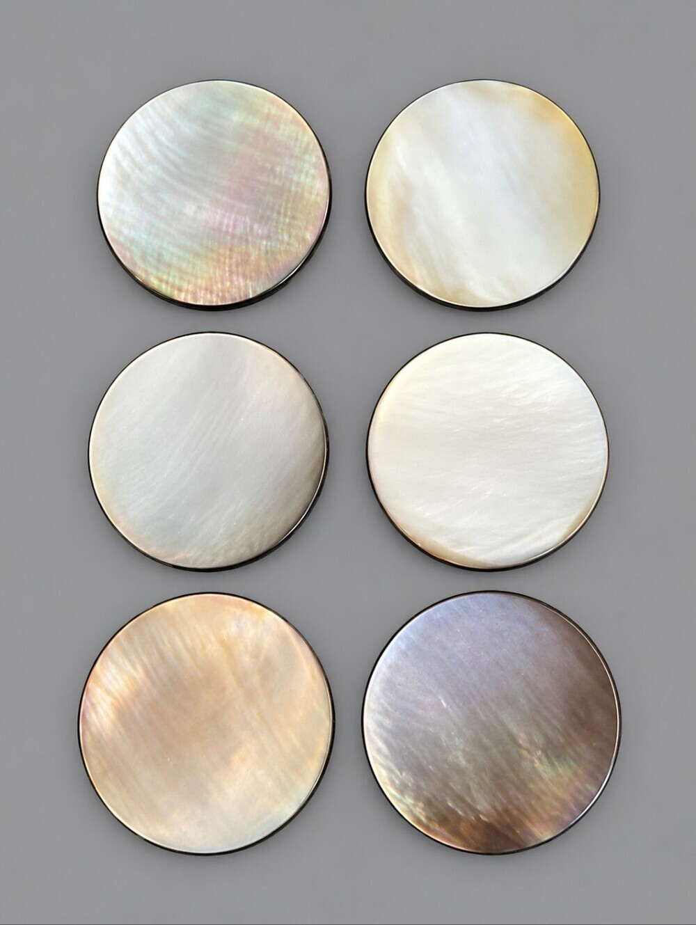 Vintage Abalone Shell Jacket Shank Buttons